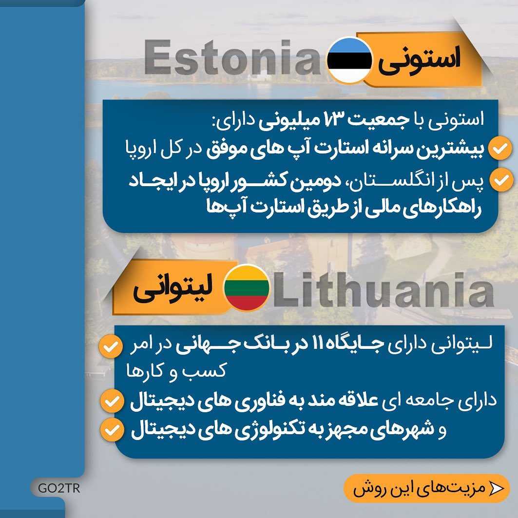 با داشتن یک ایده خلاقانه برای اخذ اقامت دائم استونی یا لیتوانی اقدام کن 🤩