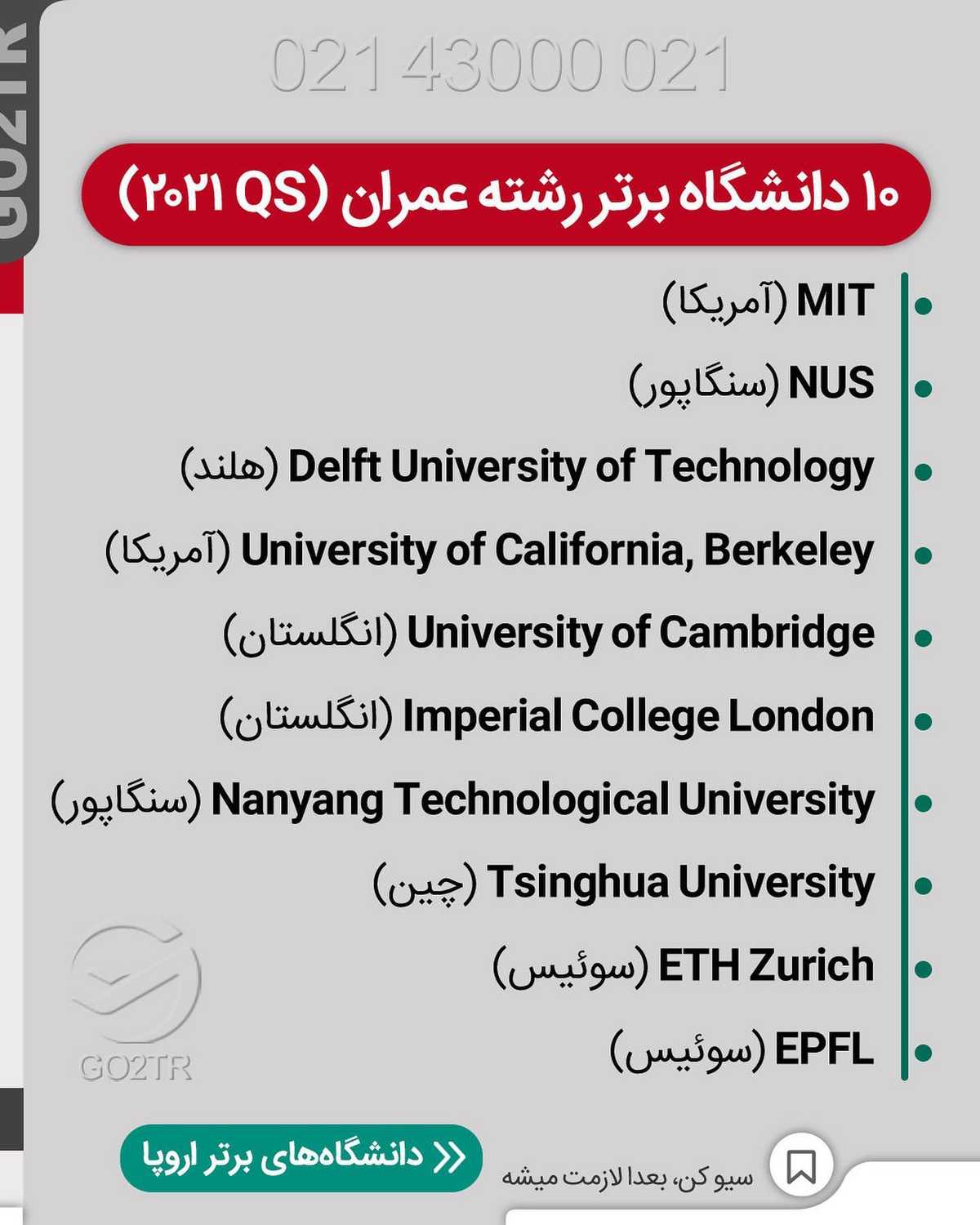 تحصیل آسووونترین راه مهاجرت برای هرکسیه که حداقل مدرک دیپلم دوازده ساله رو د