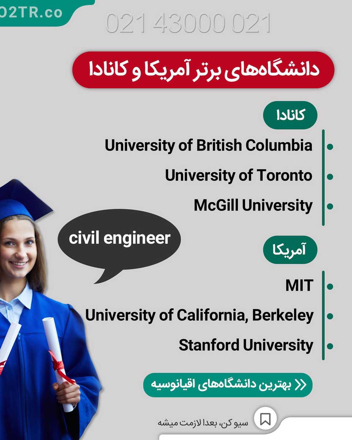 تحصیل آسووونترین راه مهاجرت برای هرکسیه که حداقل مدرک دیپلم دوازده ساله رو د