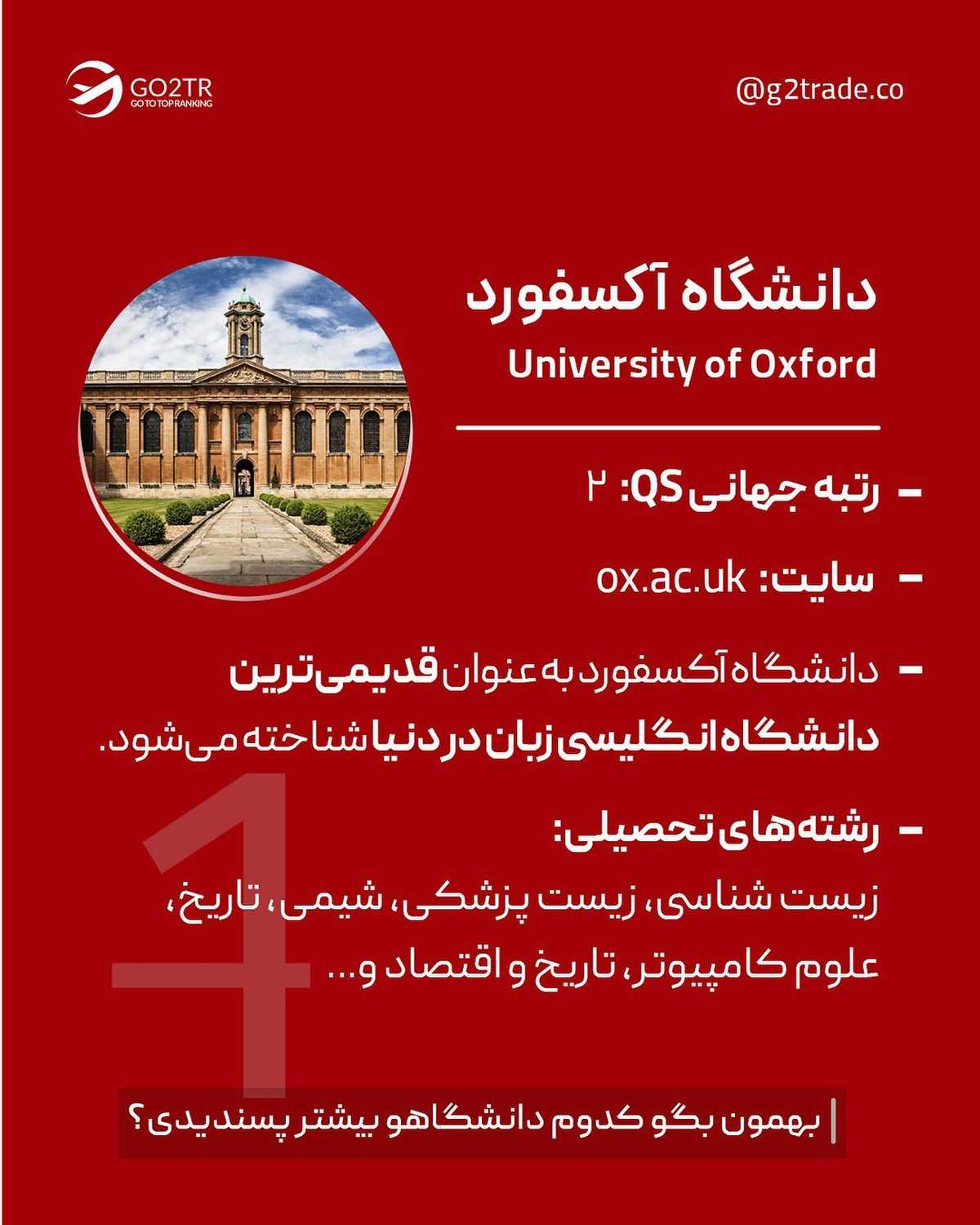 میدونستی تحصیل یکسالهٔ ارشد در انگلیس از چهار سال تحصیل تو کانادا ارزونتره