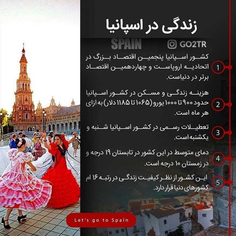 برای تحصیل یا کار یا سرمایه گذاری اسپانیا رو انتخاب میکنی؟ . • میدونین سه تا ا