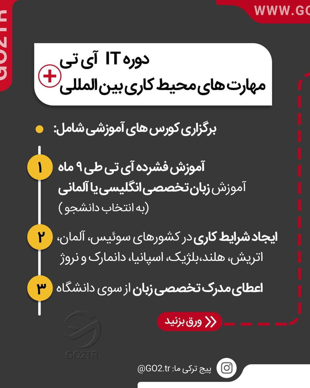 سخت‌ترین قسمت مهاجرت کاری، یعنی پیدا کردن کار، با این دوره تضمین شده‌ست... 😱