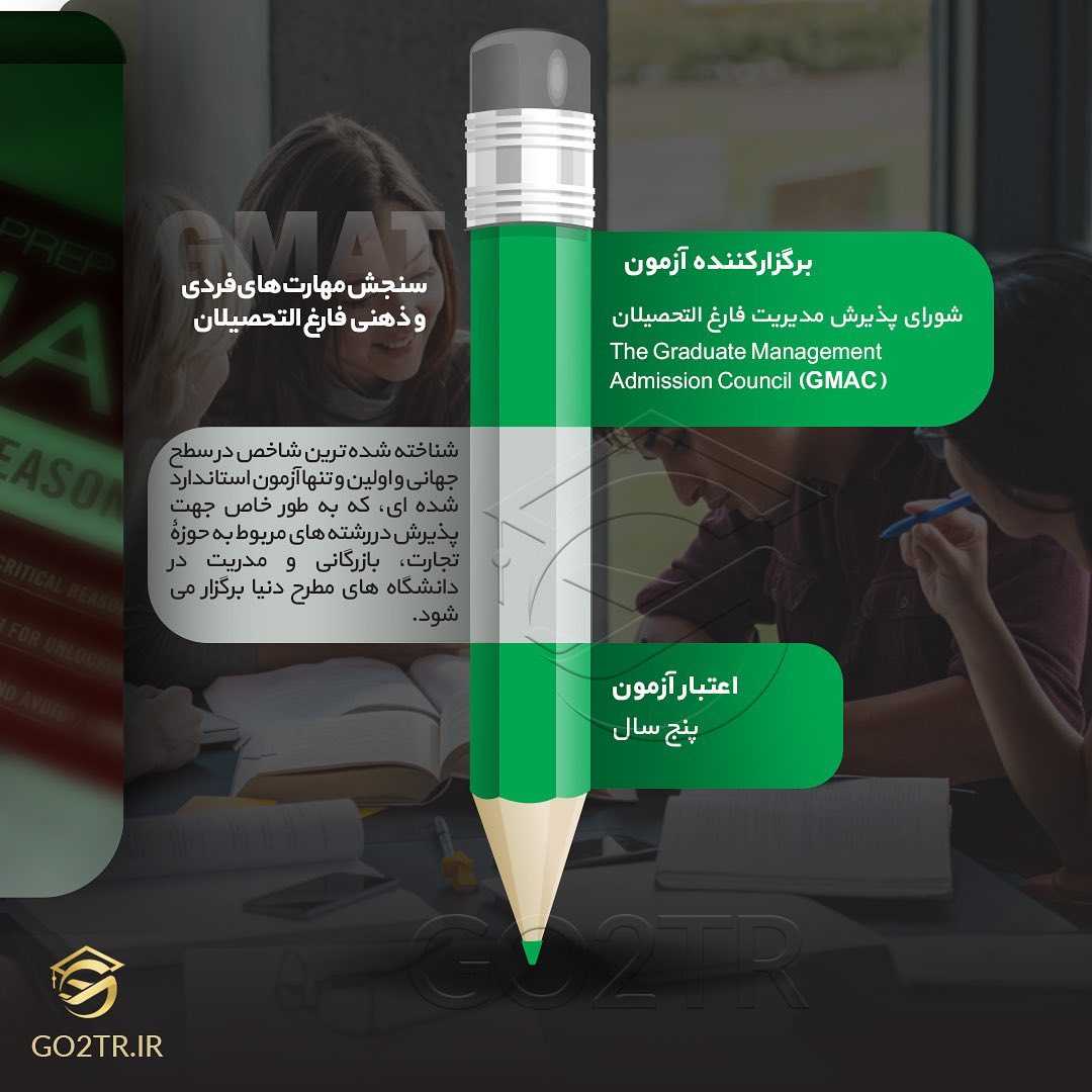 ‏📝 #GMAT . آزمون #جی_مت از مهم‌ترین آزمون‌های استاندارد در سطح جهانیه که به طو