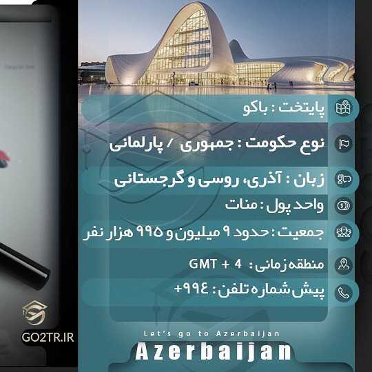 🇦🇿 چکیده اطلاعات در مورد کشور آذربایجان 🇦🇿 #آذربایجان #تحصیل #مهاجرت #پذی