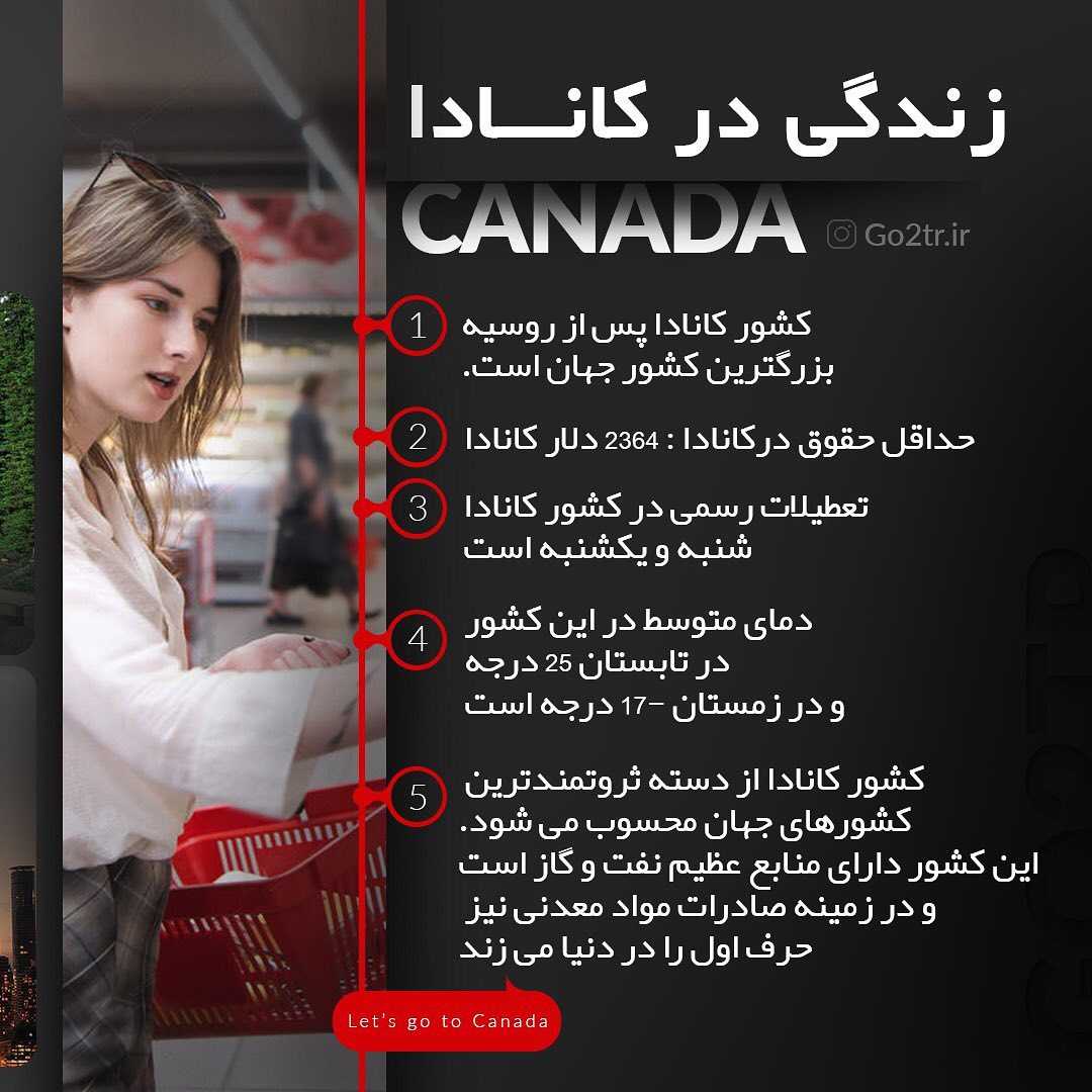 🇨🇦 اطلاعات کلی در‌ مورد کشور کانادا... 🇨🇦 ———— 🛫 مهاجرت تحصیلی‌، کاری