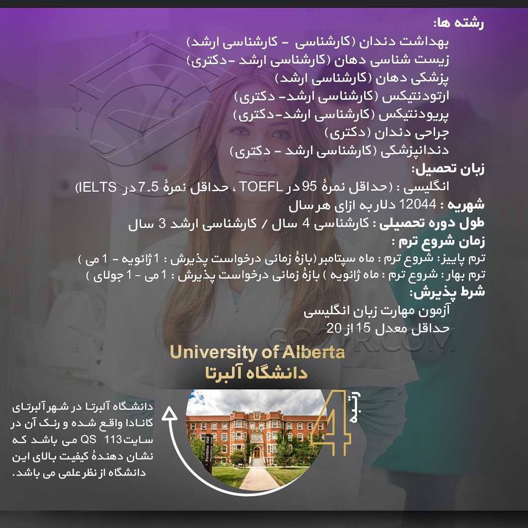 تحصیل دندانپزشکی در کانادا 🇨🇦 • . شرایط تحصیل در رشته دندانپزشکی و شیوه اخذ