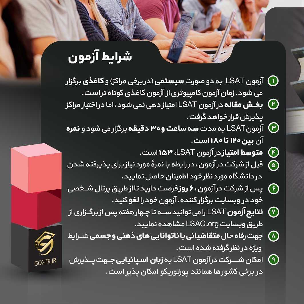 📝#LSAT Exam . اگر تمایل به تحصیل رشته حقوق در کشور آمریکا و‌تعدادی از کشورهای دیگ